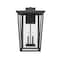Z-Lite Seoul 4 Light Outdoor Wall Sconce, Black & Clear 571XXL-BK - alternate 2